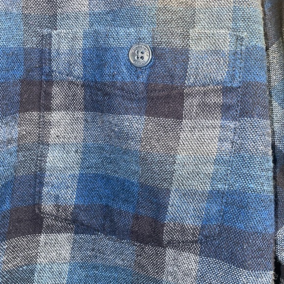 Preowned Original Weather Proof Vintage Flannel Size Medium Dark Blue Color. - Picture 4 of 11